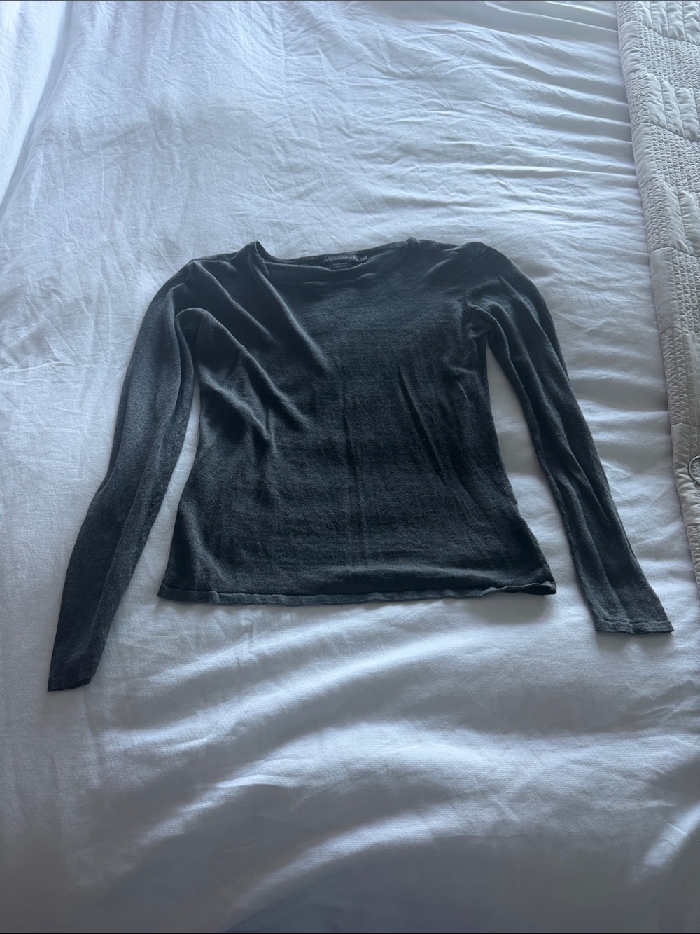 Island Company Women's Black Long-Sleeve Knit Top